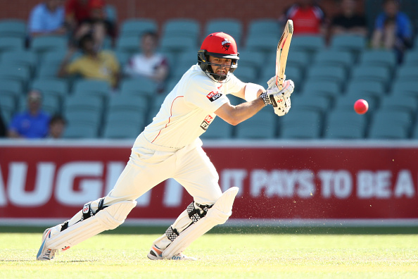 ADELAIDE, AUSTRALIA - OCTOBER 30:  Callum Ferguson of the Redbacks bats during day three of the Sheffield Shield match between South Australia and New South Wales at Adelaide Oval on October 30, 2015 in Adelaide, Australia.  (Photo by Morne de Klerk/Getty Images)