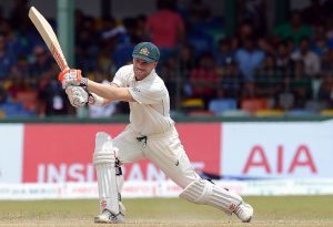 Australia's David Warner plays a shot during the final day of the third and final Test cricket match between Sri Lanka and Australia at The Sinhalese Sports Club (SSC) Ground in Colombo on August 17, 2016. LAKRUWAN WANNIARACHCHI/AFP/Getty Images